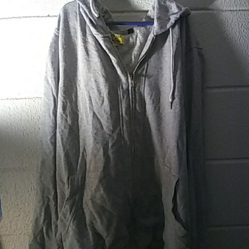 Gray winter hoodie